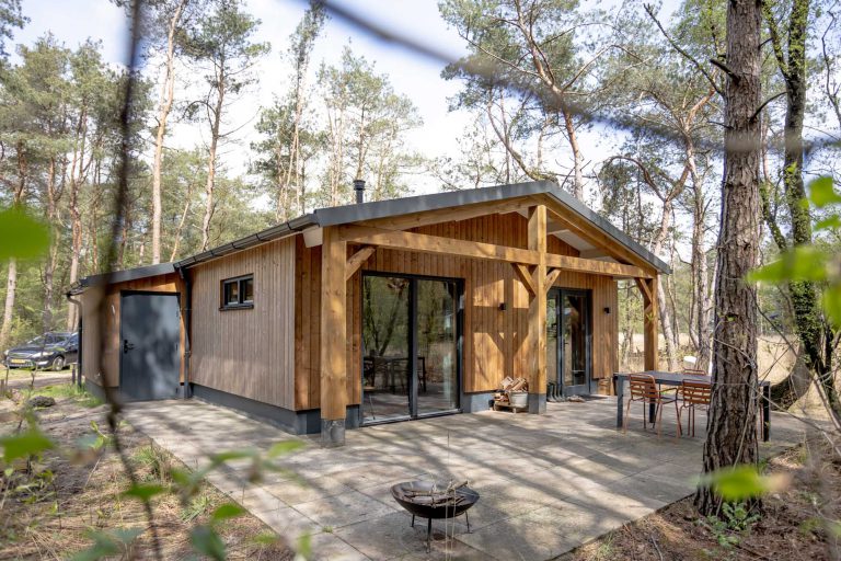 Houten recreatiewoning