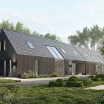 Afbeelding 2-onder-1-kapwoning van hout
